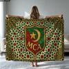 MCA MOULOUDIA LOGO Print Flannel Blanket High Quality Warm Comfortable Cover for All Seasons Perfect for Gifts Home Decor