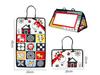 Foldable Car Mirror Toy for Backseat Amusing Distorting Mirror Hanging Pendant