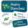 Trees 140Pcs Custom Waterproof Name Tags Stickers Cartoon Style Nakrjki Na Ubrania Imieautocollants Personnalisés Prenom