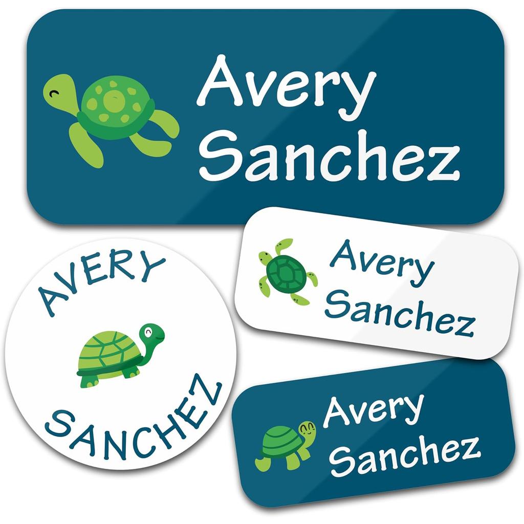 Trees 140Pcs Custom Waterproof Name Tags Stickers Cartoon Style Nakrjki Na Ubrania Imieautocollants Personnalisés Prenom