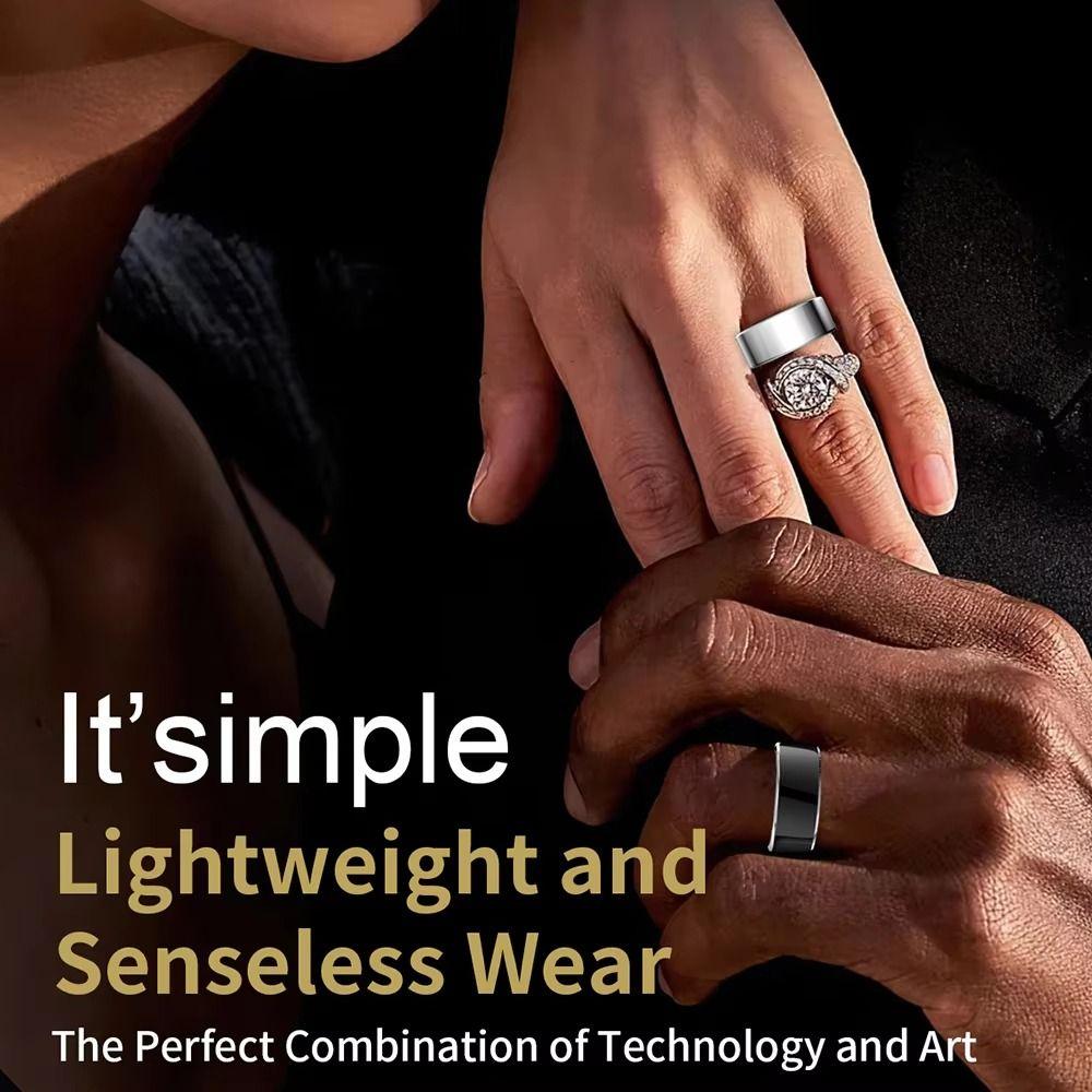 IP68 Waterproof Intelligent Sleep Tracker Fitness Tracker Finger Ring  Blood Oxygen