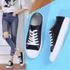 Canvas Shoes, Female Student Casual Shoes, Flat Bottomed Board Shoes, Lace Up Thick Soled Shoes