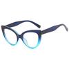 Gradient Color Fashion Cat Eye Glasses Frame Women Brand Designer Eyeglasses Ladies Transparent Optical Spectacles Eyewear