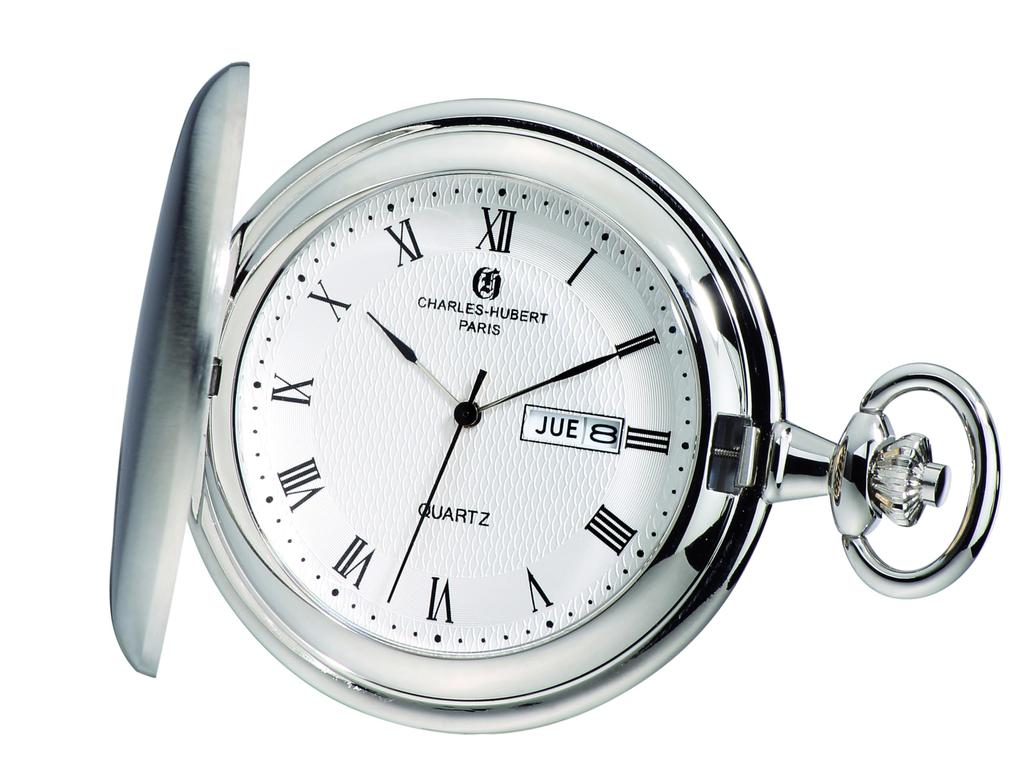 Pocket Watch Charles Hubert Pocket Watch [Charles-Hubert, Paris] Day-Date 3974-W Men's