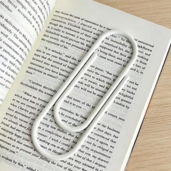 3D Printed Giant Paper Clip, Large Paper Clip Shape Bookmark, Extra Big Paperclip Book Marker Decoration, Gift for Reading Lovers