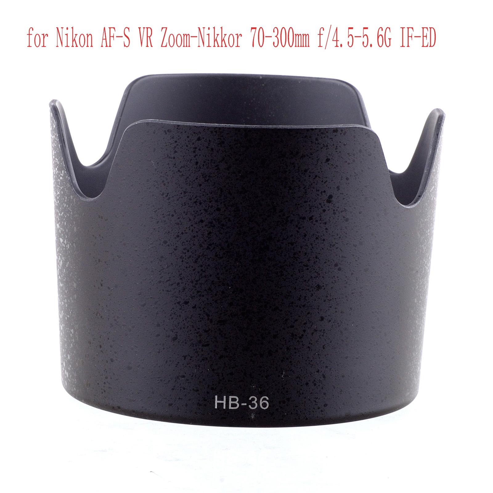

HB-36/HB-38 Lens Hood for Nikon AF-S VR Zoom-Nikkor 70-300mm f/4.5-5.6G IF-ED / for Nikon AF-S Micro 105 mm/2.8G IF-ED VR LENS HB-36