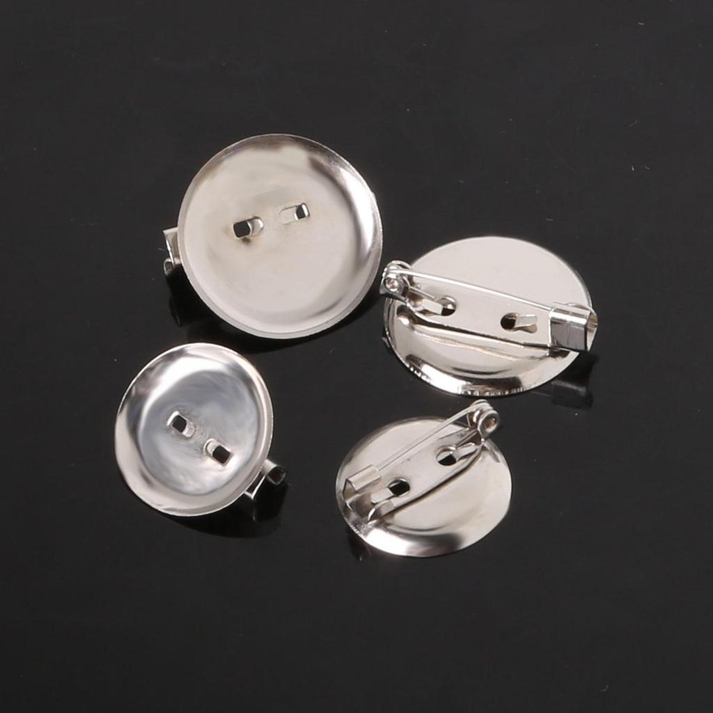 50Pcs Iron Brooch Pin Buckle Accessories for DIY Exquisite Brooch Material