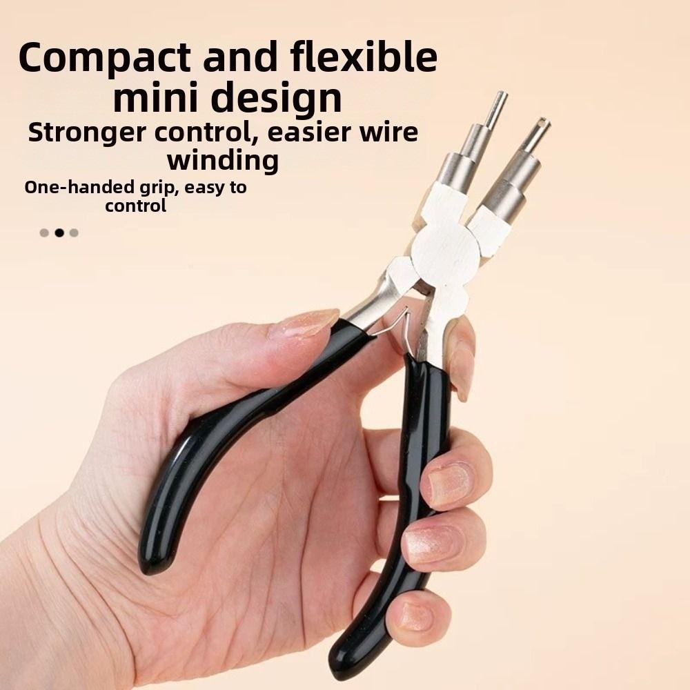 6 in 1 Round Nose Pliers Making Jump Rings Forming Bends Bail Making Pliers Loop Making Six Dan Wire Wrapping Pliers
