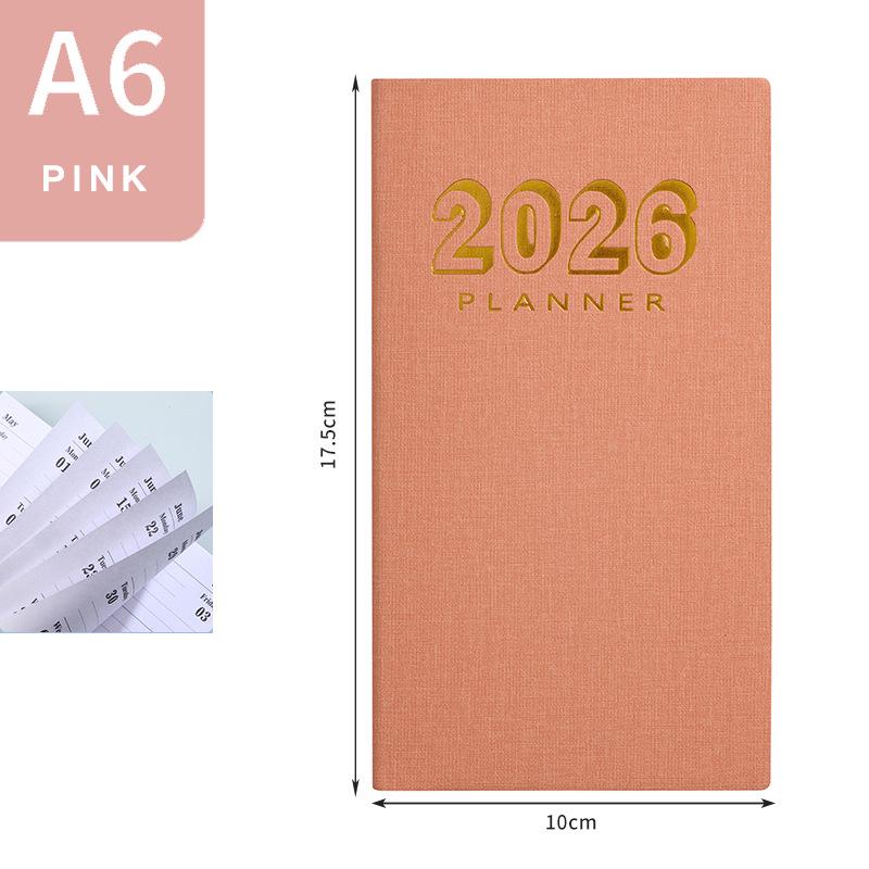 2026 Cross-border English Daily Planner: 365-Day Pocket Notebook & Time Management Handbook