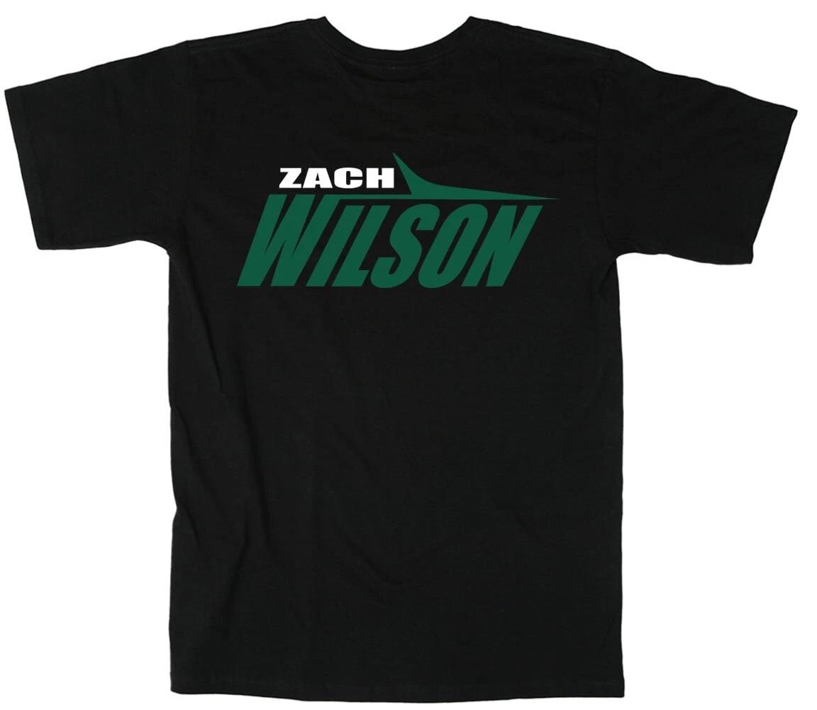 Zach Wilson New York Jets Stealth Black Logo T-Shirt S