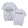 Deftones Floral Burst Double Sided Print T-shirts  Punk Rock Band Fashion y2k T Shirt Short Sleeve Summer Man Streetwear