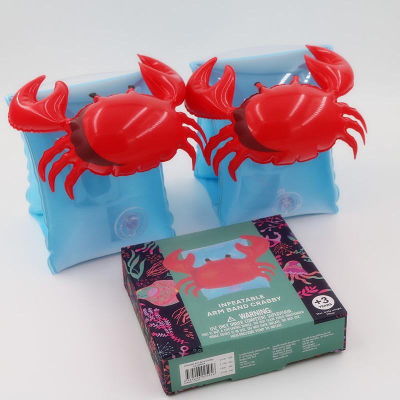 Kids Portable Cute Cartoon Shape Inflatable Swimming Arm Ring Sleeve