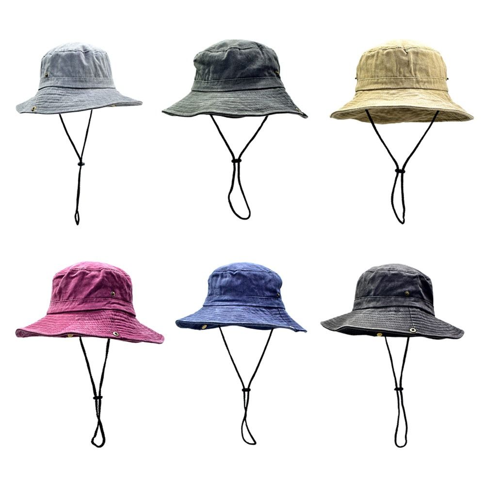 Ademende Bucket Hoeden Gewassen Katoen Vissershoed Nieuwe Zon Hoed Mannen Vrouwen