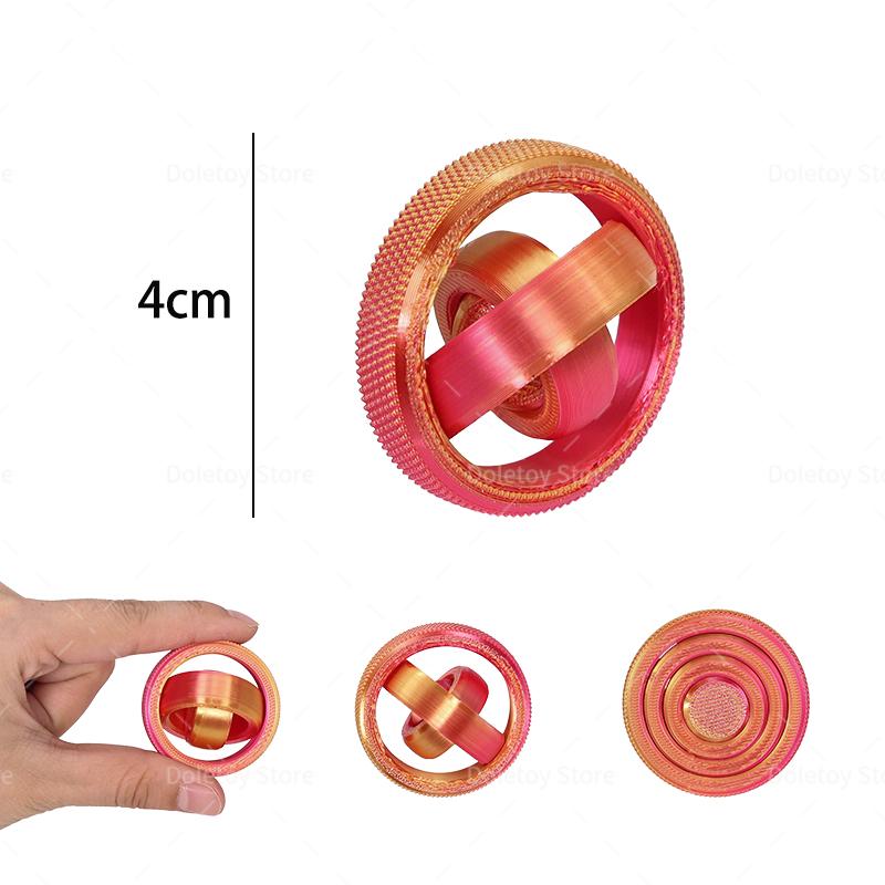 Hot 3D Fidget Spinner Rotating Ball Toy Creative Fingertip Gyroscope Gravity Rotation Anxiety Relief Novelty Decompression Toy