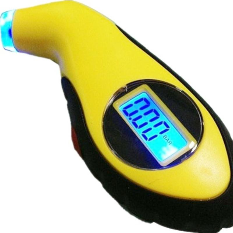 Contor digital de presiune în anvelope pentru motociclete, mini instrument de diagnosticare, detector de stil auto, manometru pentru presiunea în anvelope, afișaj LCD portabil