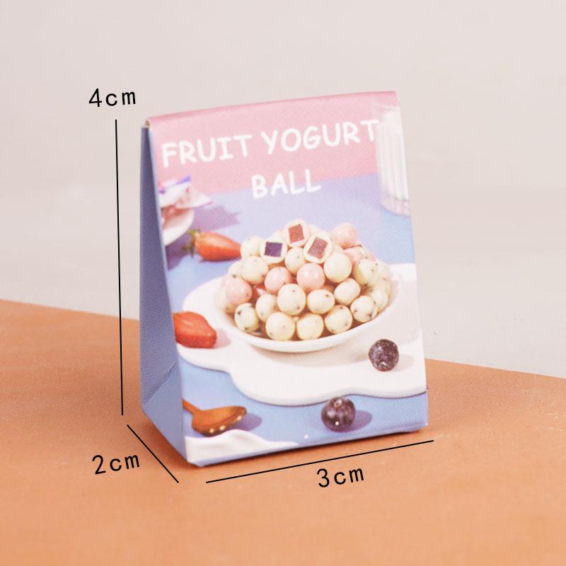 10Pcs Random Dollhouse Miniature Snack Box Model Mini Simulation Supermarket Scene Decor Doll House Pretend Play Toy Accessories