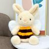 Latest Bee Rabbit Bee Doll Kawaii Stuffed Plush Toy Handmade Doll Cartoon Anime Cute Pillow Children's Birthday Gift Fun Doll