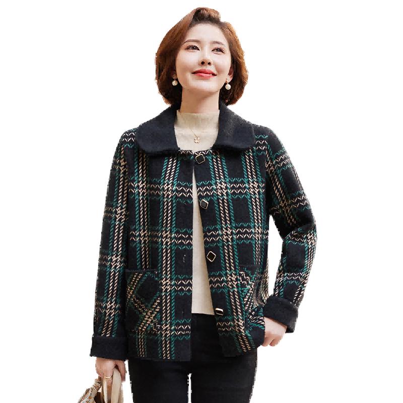 

Yuzhaolin Women s Mid-Aged Knitted Cardigan One Size