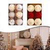 Holiday decoration set 6 Christmas balls wine red and For champagne gold colors diameter 85cm for Christmas tree ornaments