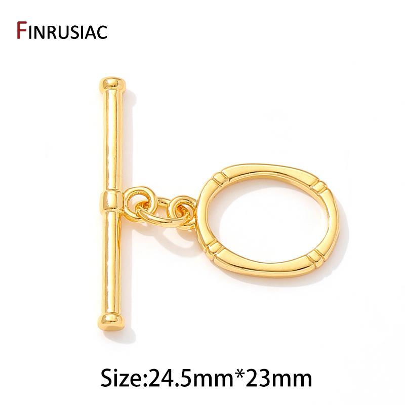 

Multi Styles 14K Gold Plated Brass Shell OT Toggle Clasps Connector,Locks For Jewelry,DIY Bracelet Necklace Making Supplies 1 piece