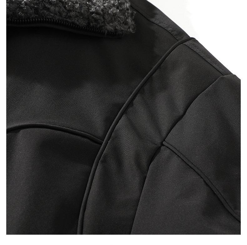 Herren Luxus Bergadler Lammwolle Winter Daunenjacke