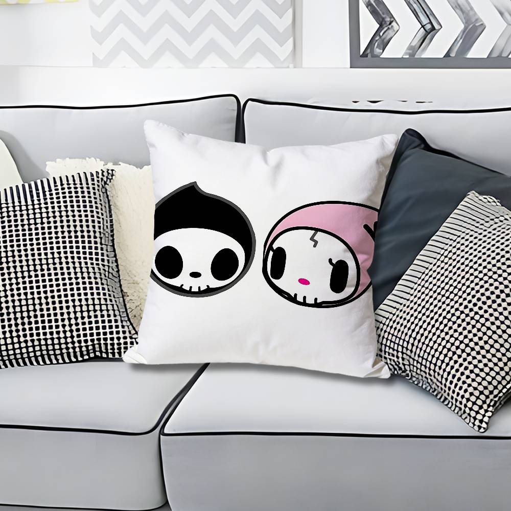 TTokidokiSS Girl Pillow Cases for Bedroom Living Room Sofa Home Decor Polyester Cushion Cover with Zipper