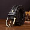 Thickened Personalized Trend Retro Rough Pattern Belt Men'S Leather Pin Buckle First Layer Cowhide Tree Pattern Jeans Belt Men'S