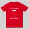 Hello Darkness My Old Friend Nerdy Graphic Unisex Heavyweight 100% Cotton T-shirt
