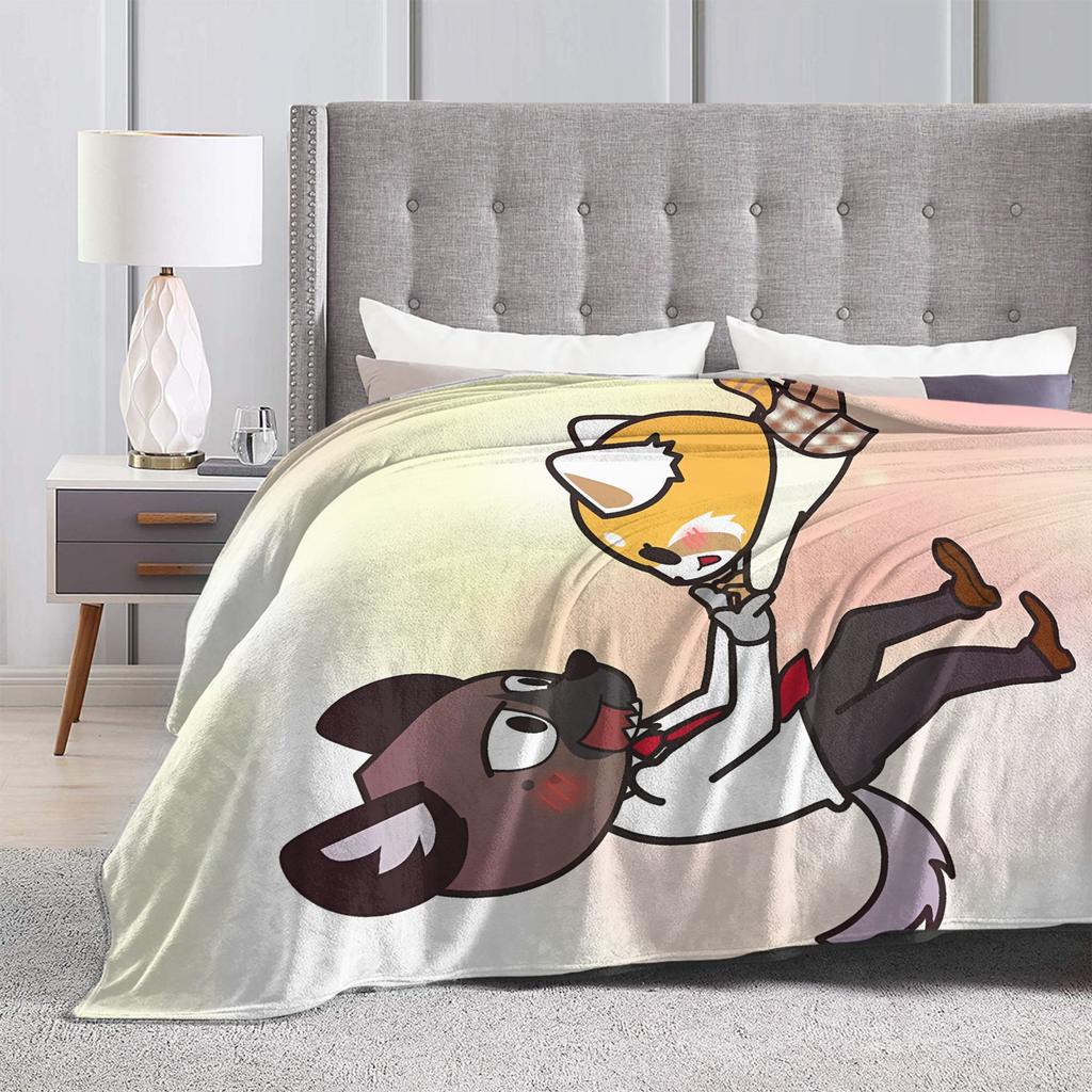 Aggretsuko Plush Blanket Child  Flannel Bedding Throws For Living Room Super Soft Custom Quality Bedspread Gift Idea