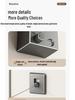 Gun Gray Retractable Invisible Clothesline for Indoor, No-Punch Installation; Ideal for Bathroom or Balcony.