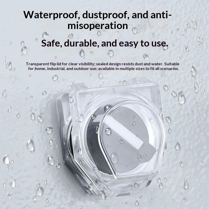 22Mm Button Protective Dustproof Cover Guide Rail Mounting Bracket For Indicator Emergency Stop Switch