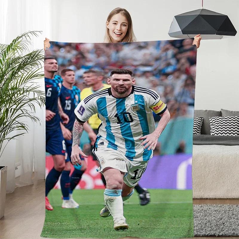 Winterdecke Sofa Messi Digitaldruck King Size Warm Knie Bett Fleece Camping Benutzerdefiniert Flauschig Weich Decken Mikrofaser Bettwäsche