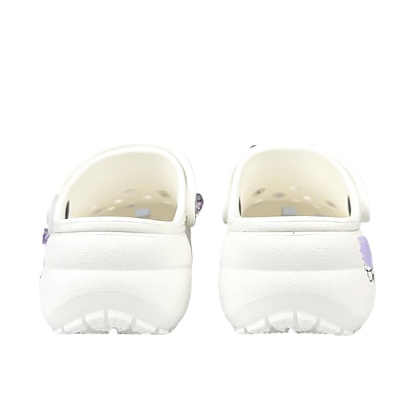 Crocs Classic Platform Clog BNK Purple Galaxy Dreamy Butterfly French Girly Sweet Cool Hole Shoes Women's White