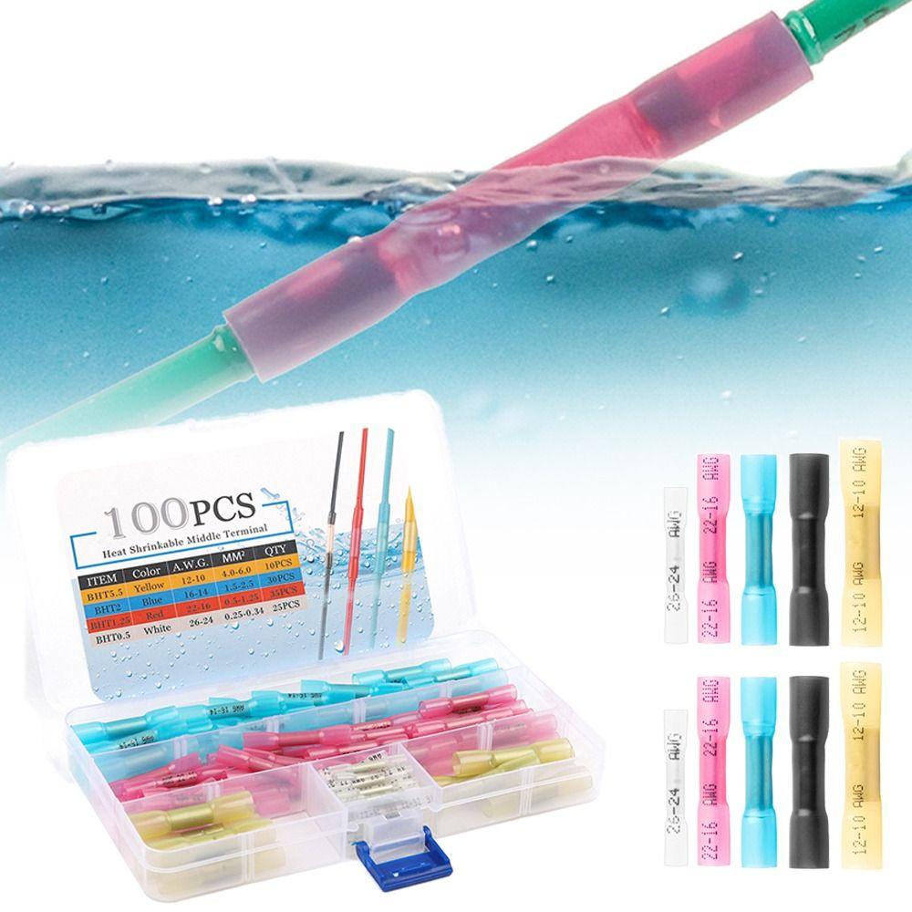 

50/100PCS Multicolor Crimp Terminal Insulated Electrical Wire Connectors Docking Connector Kit Tool 50pcs