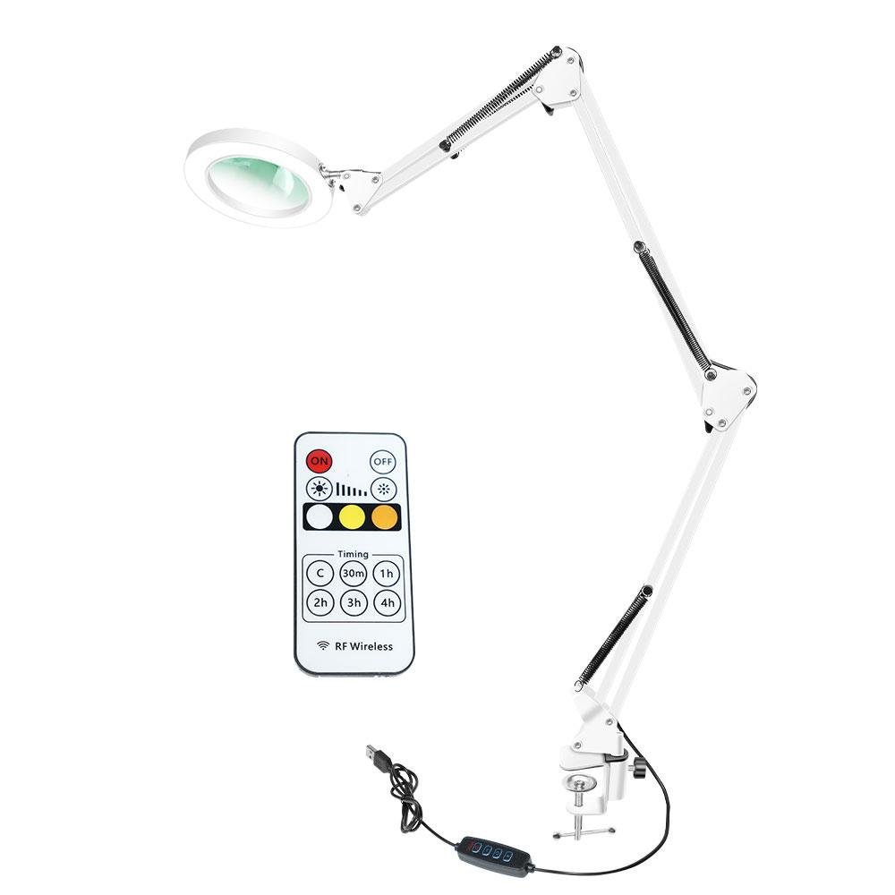 72 LED 8x / 10x Remote Control Magnifier USB Three-color LED Magnifier, Suitable for Electric Iron Repair/desk Lamp/skin Care