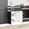 VidaXL Armoire de cuisine Kalmar noir bois d'ingénierie 853488