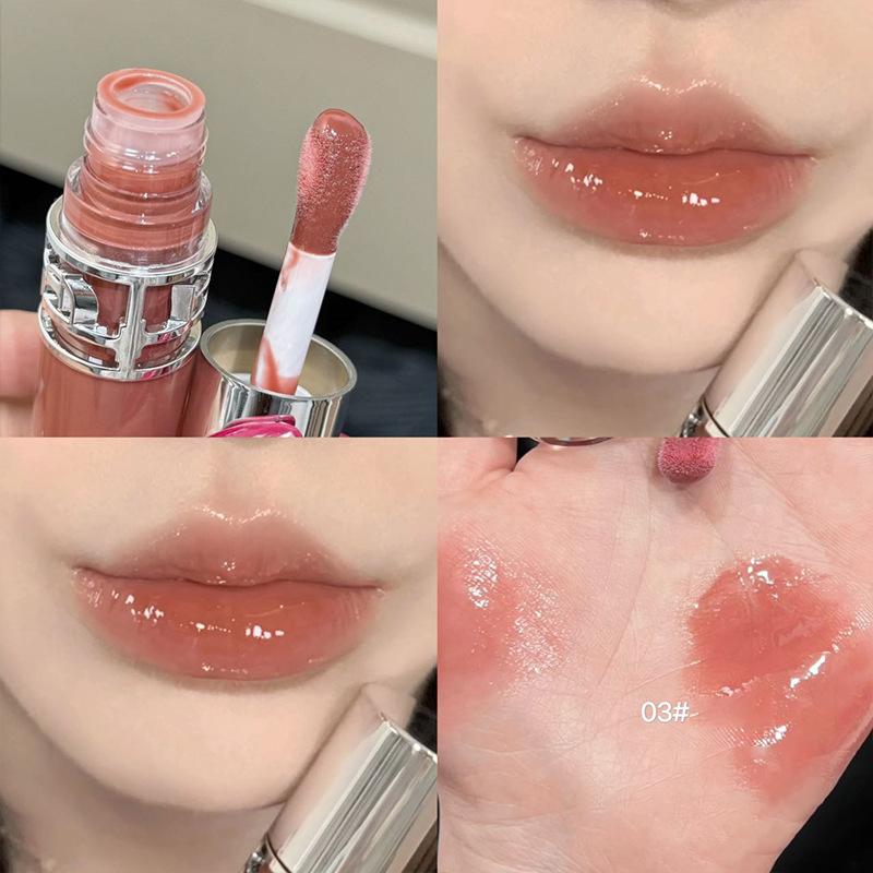 

Прозрачный увлажняющий блеск для губ, увлажняющий, для сухих губ, зеркальная помада, макияж, кристальное масло для губ, зеркальная глазурь для губ, тинтованный плампер 5g