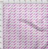 oneOone Cotton Poplin Fuschia Pink Fabric Writing Love Dress Material Fabric Print Fabric By The Yard 42 Inch