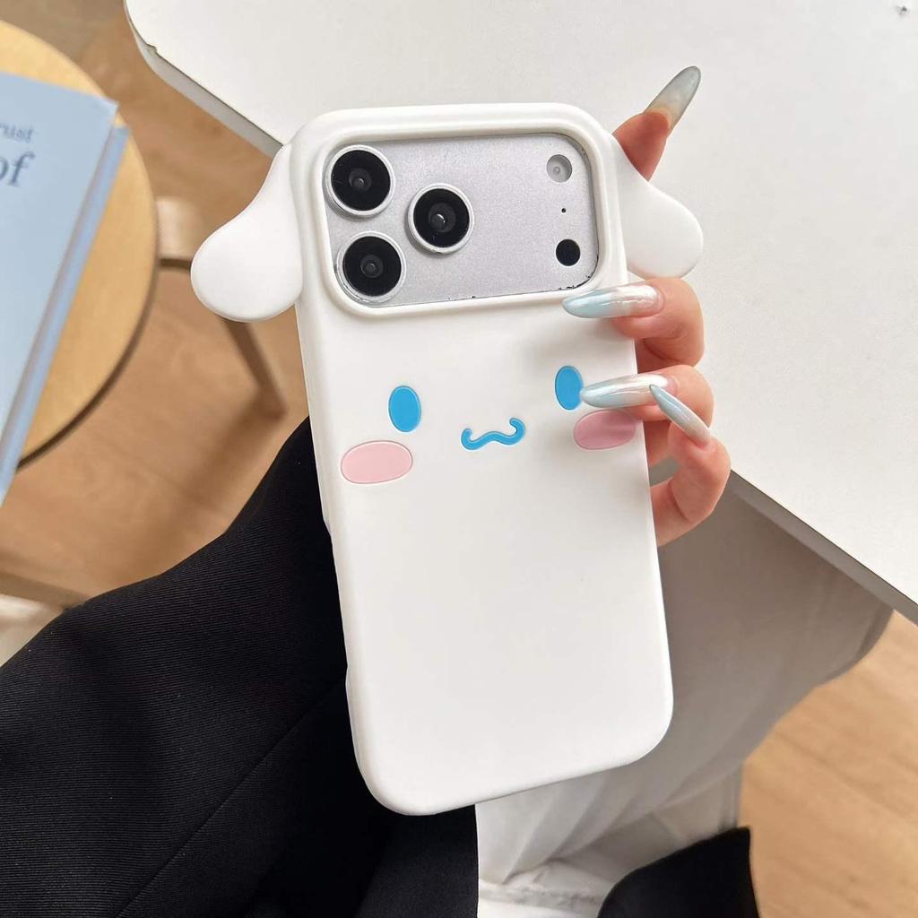 3D Cartoon Cinnamoroll Shockproof Phone Case for iPhone 14/13/Pro/ProMax
