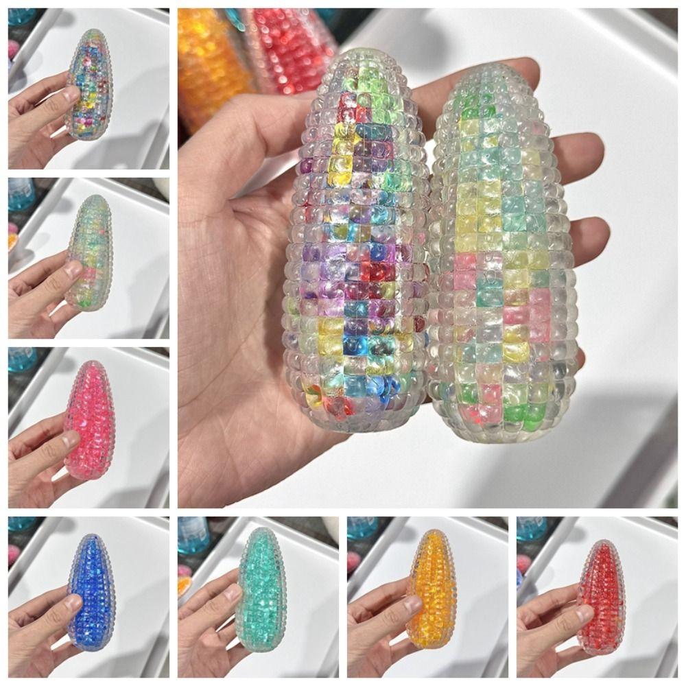 Cute Colorful Slow Rising Sticky Pearl Simulation Elastic Slow Rebound Pearls Toy Super Soft Portable Pearls Squeeze Toy Kids