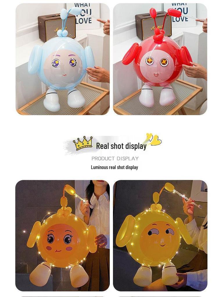 Cartoon Egg Waffle Lanterns: Luminous Bobo Balloons for Night Markets & Parties
