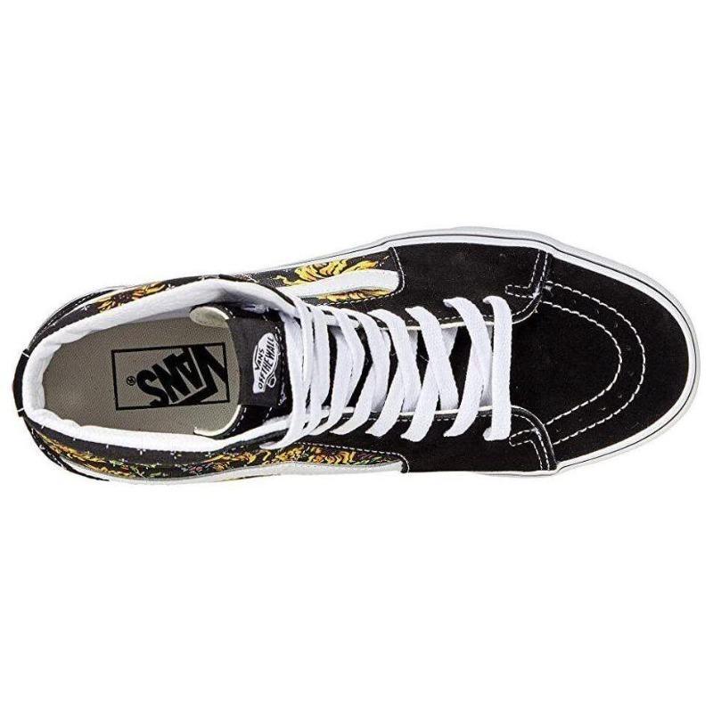 Vans SK8 Unisex High Top Skate Shoes Black Yellow Comfortable Versatile VN0A5HXV640