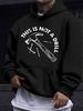 American And European Style Unisex Autumn Winter Print Hoodie Long Sleeve Sweatshirt, Industrial Wrench Tool Retro Line Hooded Print Sweatshirt, Hardc