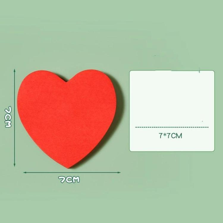 Creative Love Post-it Notes Student Heart-shaped Post-it Notes Takeaway Milk Tea Can Be Pasted With Message Stickers.