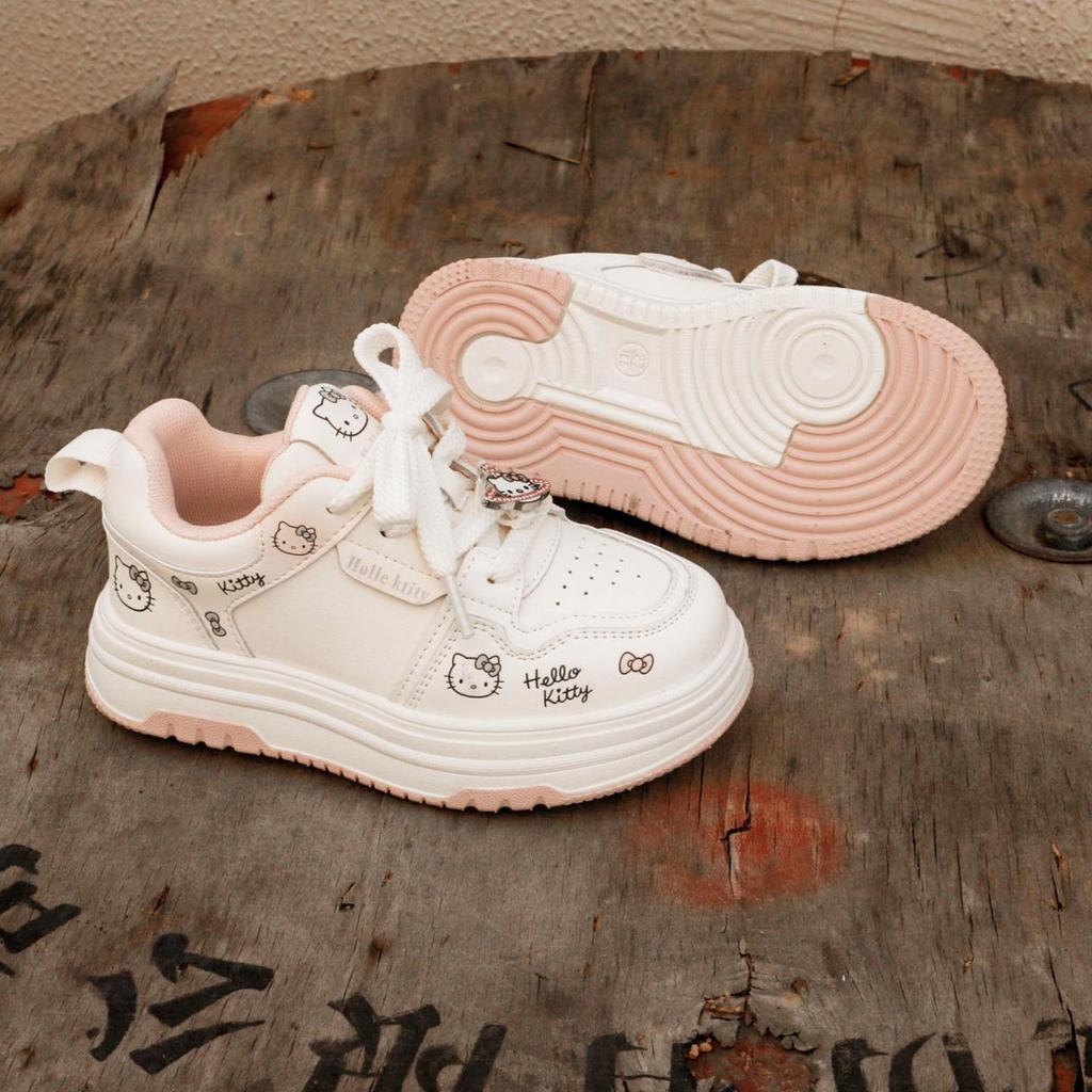 Girls' Trendy Lightweight White Sneakers for Spring/Autumn 2026
