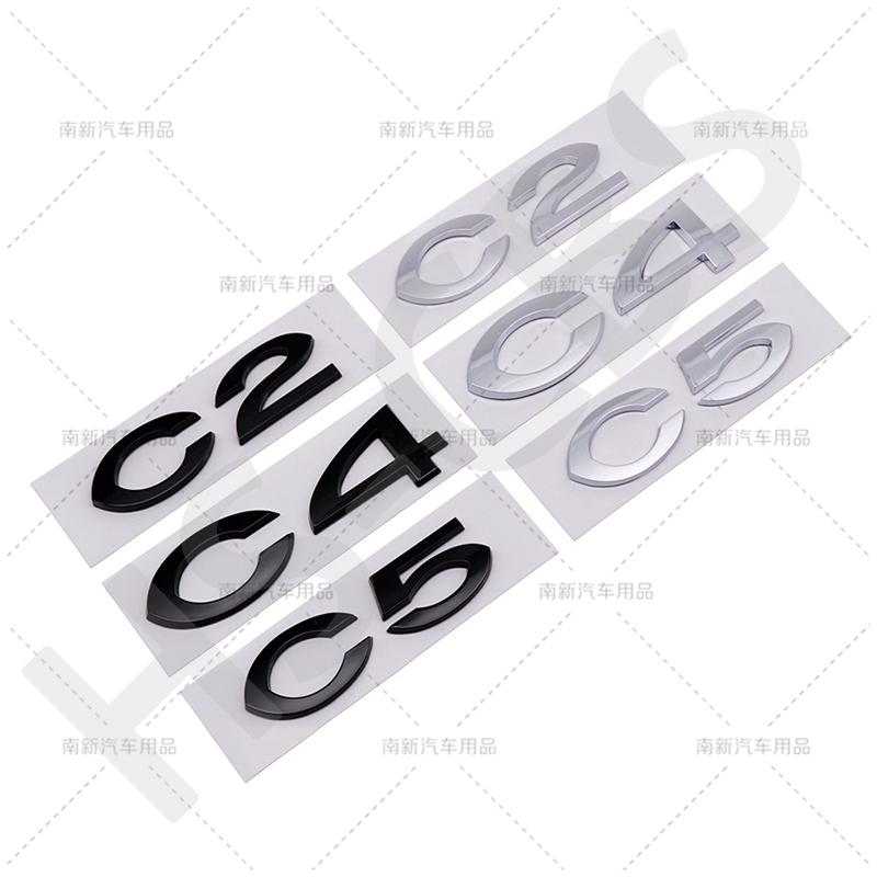 ABS C2 C4 C5 Heckklappen Emblem Logo Plakette Für Citroen C2 C4 C5 Auto Styling Heckklappen Aufkleber Emblem Heckklappen Aufkleber Zubehör ait256