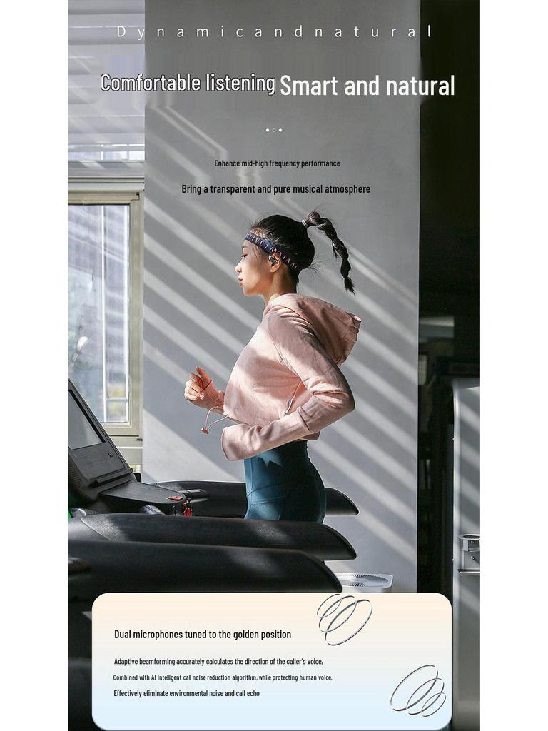 New OWS Open-ear Wireless Sports Earphones with Long Battery Life and Noise Cancelling Air Conduction Technology