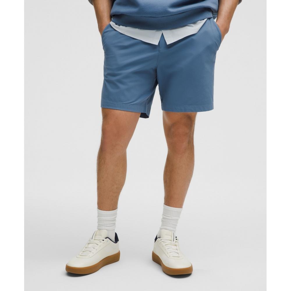 

Lululemon Abc Classic Fit Short 7 Stretch Cotton Versatwill Washed Denim 40/7