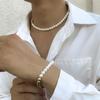 Girl Imitation Pearl Korean Style Bracelet Men Clavicle Chain Fashion Jewelry Necklace Bracelet Set