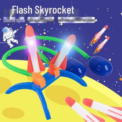 Steigende Rakete Aufleuchtendes Draußen-Spielzeug zum Drauftreten für Kinder